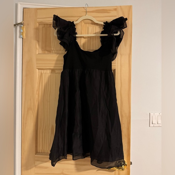 Organza Sleeve Mini Dress - Picture 3 of 7